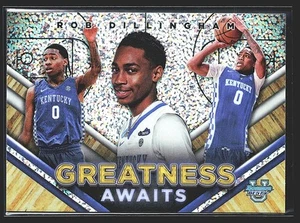 2023-24 Bowman U Best Greatness Awaits Speckle #GA-17 Rob Dillingham Kentucky - Picture 1 of 2
