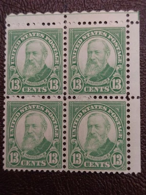 Scott#694, 13 Cent, Benjamin Harrison Block of 4, 1931, MNH, F/VF - Image 1 of 2