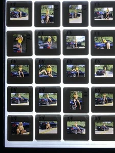 Lot Of 20 NUDE "April” Ford Mustang Slides MODEL 35MM SLIDE TRANSPARENCY - Bild 1 von 7