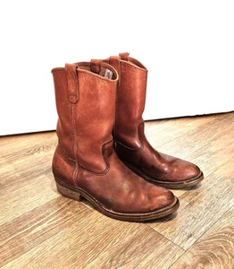 Mens Red Wing Pecos 1155 Vintage Pull-On Boots Size UK 9 B Narrow - Used - Picture 1 of 13