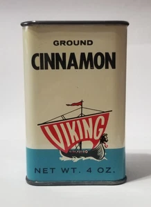 Vintage Wikinger Zimt Dose Portland ODER Sammlerstück Werbung - Bild 1 von 7