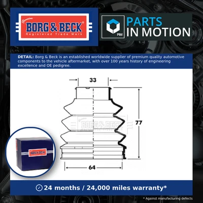Bota articulada CV para MERCEDES SLK230 R170 2.3 trasera 96 a 00 M111.973 C.V. B&B nueva Foto 1 de 4