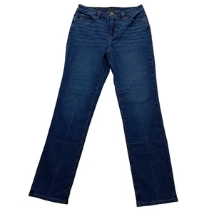 Talbots Straight Leg Jeans Ramona Wash Women's 4 High Rise Stretch Dark 2025 - Picture 1 of 9