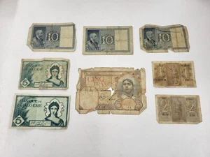 Vintage Collection WWII Era Foreign Currency Circulated Bills. Various Condition - Picture 1 of 19