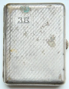 Estuche de cigarrillos plateado vintage soviético Rusia URSS con marca - Imagen 1 de 7