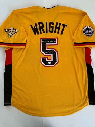 David Wright Autographed 2006 All Star CUSTOM Jersey with HR in 1st ASG AB Inscr Cover