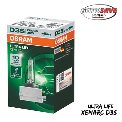 Osram D3S Ultra Life XENARC HID Xenon Upgrade Gas Bulb 66340ULT Single NEW 2022 - Image 1 of 4