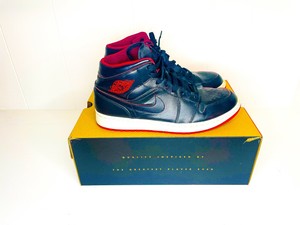 Las mejores ofertas en Jordan 1 Mid Negro Rojo 2015 | eBay