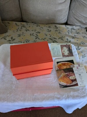 BETTY CROCKER Recipe Card Library   Orange Box Index Recipes and extras - Image 1 of 4