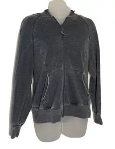 Green Tea Hoodie grau Activewear Full Zip Athleisure Sweatshirt Street Grunge - Bild 1 von 11