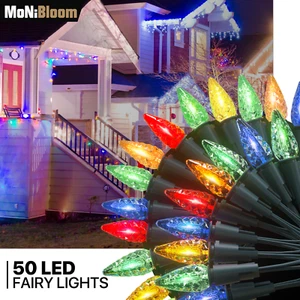 50 LED Multicolor String Light Halloween Xmas Battery Power Outdoor Fairy Light - Picture 1 of 10