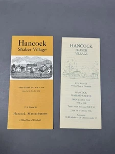 1960s Hancock Shaker Village Pittsfield Massachusetts Brochures Pamphlets - Picture 1 of 7