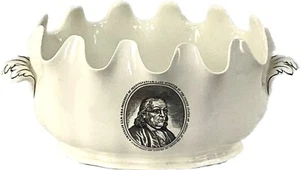 Tazón de porcelana Wedgwood Ben Franklin Bailey and Biddle - Imagen 1 de 10