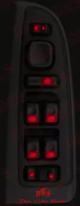 RED LED LIGHTING UPGRADE KIT FOR YOUR GM WINDOW SWITCHES 2003-06 TRUCK & SUVs - Picture 1 of 24