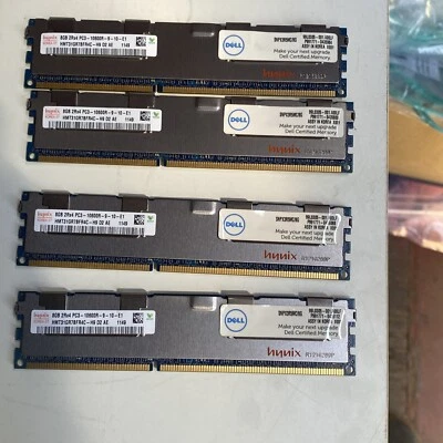 Hynix 8GB 2Rx4 PC3 10600R  SERVER MEMORY      LOT OF 4 - Image 1 of 4