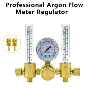 CO2 Argon Flow Meter Gas Regulator Gauge Mig Tig Weld Regulator CGA580 Upgraded - Picture 1 of 35