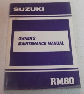 Suzuki RM80 1990 MANUAL DE MANTENIMIENTO DE FÁBRICA ~ Servicio reparación especificaciones reconstrucción - Imagen 1 de 4