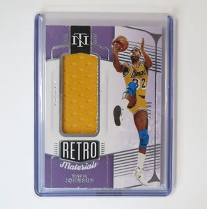 National Treasures Magic Johnson 2021 materiales retro/99 parche grande usado en juegos - Imagen 1 de 3