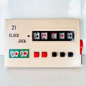 Vintage 1970's Waco Black Jack 21 Handheld Game - Missing Battery Cover -Working