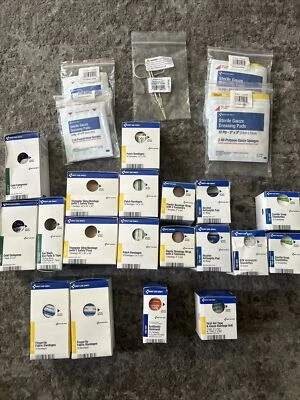 First Aid Set of 24, Gaze, Bandaids, Pads, Cold Packs, Etc New Sealed Trauma Kit - Image 1 of 4