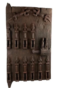 Door Dogon Art African Wooden 71 CM - Crafts Ethnic 2KG400 #17520 - Picture 1 of 11