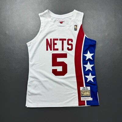 Camiseta deportiva 100 % auténtica Jason Kidd Mitchell Ness 05 06 NJ Nets HWC talla 44 L para hombre Foto 1 de 4