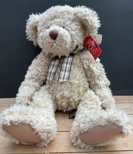 Vintage plush Teddy Bear 'Tennyson' by Russ Berrie & Co 40cm - Picture 1 of 7