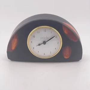 Poole Pottery Galaxy Lava Glaze Desk Mantle Clock Rare Works - Bild 1 von 9