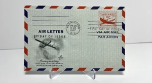 US FDC 1947 Air Letter Sheet World Wide Service - Picture 1 of 2