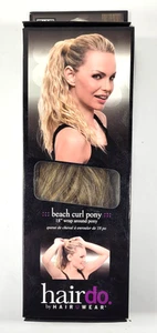 Frisur 18 Zoll Strand Locken Pony gebuttert Toast/Dk Blind umwickeln Pferdeschwanz Haarschmuck - Bild 1 von 7