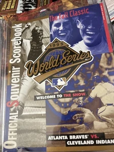 1995 World Series Program Cleveland Indians vs Atlanta Braves (Unscored) NM/Mint - Picture 1 of 1