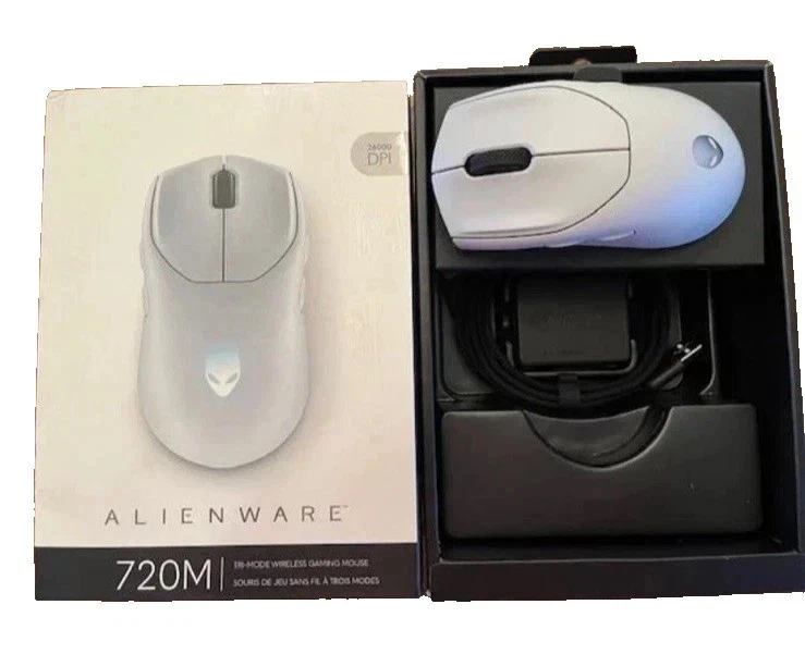 Alienware 720M Tri-Mode Wireless Gaming Mouse - White GREAT CONDITION! - Image 1 of 1
