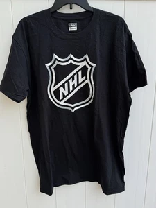 NWOT Fanatics Pro NHL Shield Logo Black T-Shirt Men’s X -Large - Picture 1 of 4