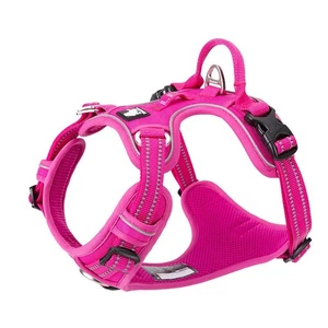 Dog Harness No Pull Nylon Reflective Pet Harness Adjustable Comfortable Contr... - Picture 1 of 6