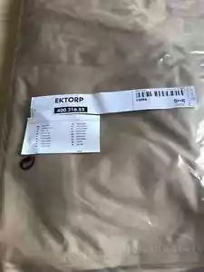 Ikea Ektorp 2 Seat Sofa Cover in Idemo Beige 400.316.55 Cotton NEW - Picture 1 of 6