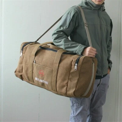 Große Tasche Leinen Reisetasche SPORTS Gepäck Tasche Handgepäck Handtasche Neu - Bild 1 von 4