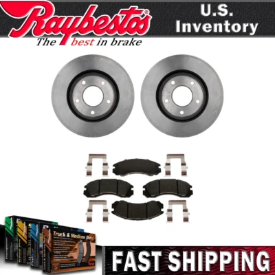 Rotores de freno delanteros pastillas de freno de cerámica con herrajes para Mitsubishi Eclipse 2000 Foto 1 de 4