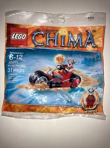 LEGO Chima Worriz' Fire Bike Set 30265 Legends Worriz Minifigure Motorcycle - Picture 1 of 2