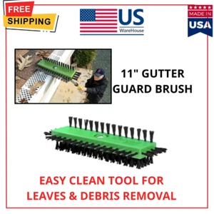 11" Gutter Guard Brush – Easy Clean Tool for Leaves & Debris Removal - Picture 1 of 5