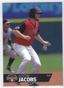 2018 Hickory Crawdads #2 (High A-Texas Rangers) Justin Jacobs