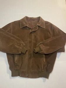 GV Italian Designer Faux Suede Jacket Size Large - Picture 1 of 8