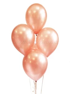 30 hermosos globos tonos oro rosa - Imagen 1 de 1