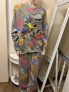 Traumhaft  Rose Anzug  Khaki Glitzer Neu Gr. One Size Daisy  Jogginganzug - Bild 1 von 23