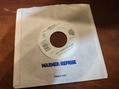 JANE CHILD WORLD LULLABYE / DON'T WANNA FALL IN LOVE  45 RPM RECORD - Image 1 of 3