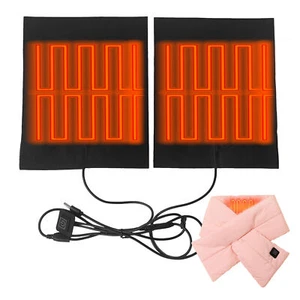 Heater Sheet USB Electric Heating Pads Warming Heated Clothes Vest Jacket Pads - Picture 1 of 12
