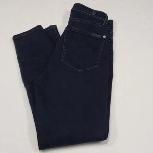 7 For All Mankind The High Waist Ankle Skinny Jeans Size 26 - Picture 1 of 8