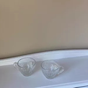 Unique Vintage Glass Espresso Cups (set of 2) - Picture 1 of 3