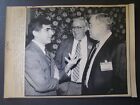 AP Wire Press Photo 1987 Michael Dukakis &  UAW VP Donald Ephin &George Smith