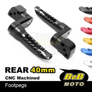 Billet BOB Rear Foot Pegs 4cm Adjustable For Buell XB12R Firebolt 04+ - Foto 1 di 15
