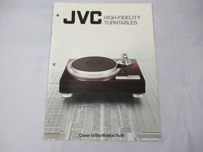 JVC Vintage Turntable QL-A75 QL-Y55F  L-E5 L-E3 QLA51 Catalogue Original Japan - Image 1 of 4